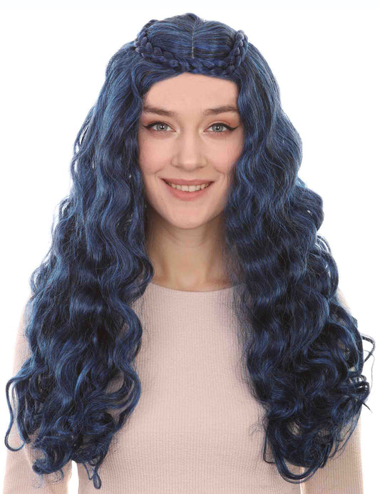 Wigs2you ハロウィンパーティー プレミアムレディース エヴィーウィッグ ディセンダンツ ダークブルーカラー H-481