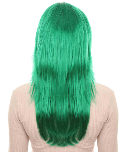 Wigs2you ハロウィンパーティー プレミアム レディース H-936 3レイヤーのパーティーガールウィッグ ダークグリーン色