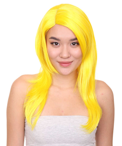 Wigs2you ハロウィンパーティー プレミアム レディース H-934 3レイヤーのパーティーガールウィッグ イエローカラー