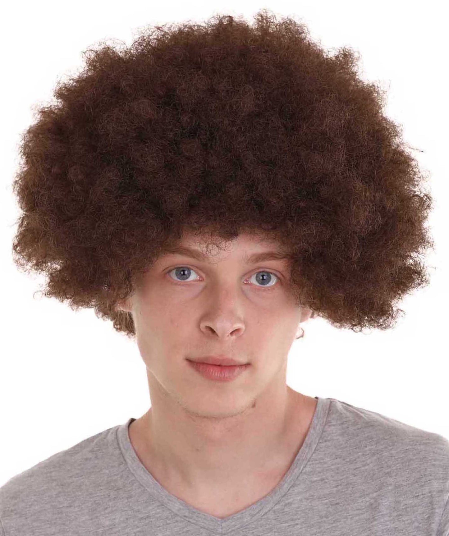 Wigs2you ハロウィンパーティープレミアム メンズ H-641 アフロブラウンカラーウィッグ
