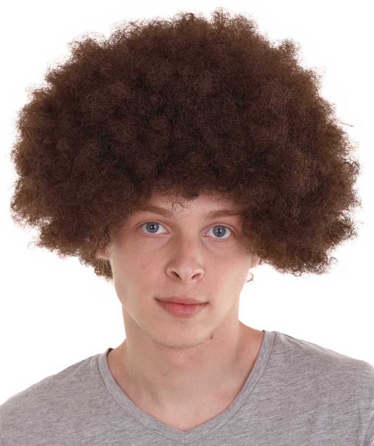 Wigs2you ハロウィンパーティープレミアム メンズ H-641 アフロブラウンカラーウィッグ