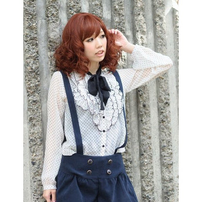 Wigs2you W-796 耐熱性、柔らかいカールの高品質フルウィッグ、装着しやすい、最高級の日本製ファイバーを使用。フルウィッグ ミディアムボブ 巻き毛 高品質 ナチュラルウィッグ 女装・舞台・パーティー・クラブ・ギャルスタイルに最適。