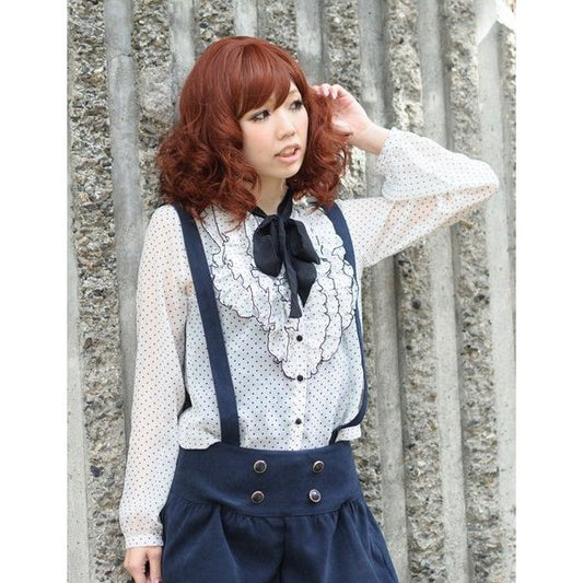 Wigs2you W-796 耐熱性、柔らかいカールの高品質フルウィッグ、装着しやすい、最高級の日本製ファイバーを使用。フルウィッグ ミディアムボブ 巻き毛 高品質 ナチュラルウィッグ 女装・舞台・パーティー・クラブ・ギャルスタイルに最適。