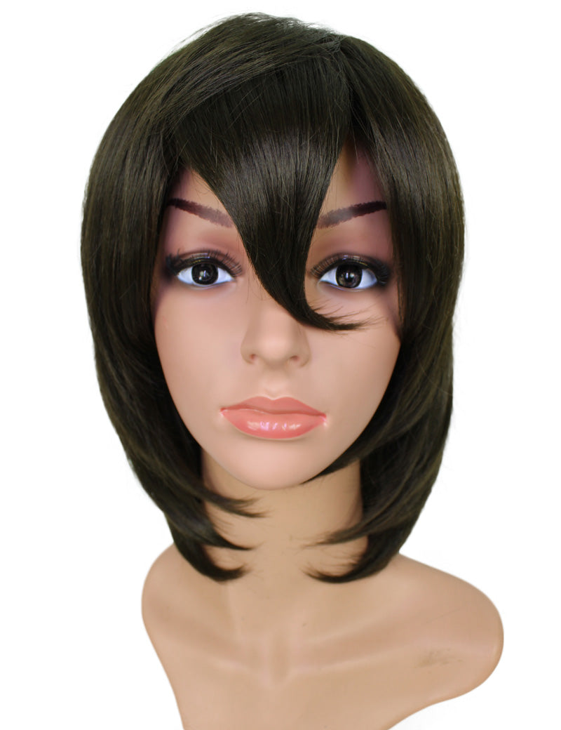 レディースファッション C-058 ミディアム C-ダークネイビー コスプレヒートスタイラブルウィッグ