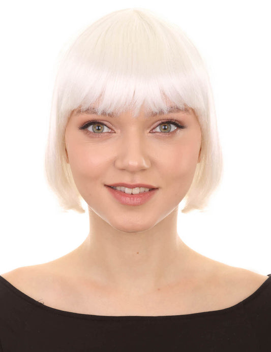 Wigs2you ハロウィンパーティープレミアム レディース H-673 ホワイトボブウィッグ