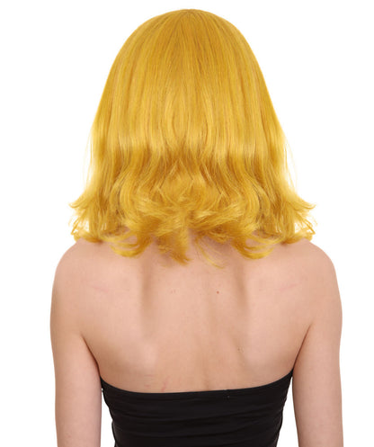 Wigs2you ハロウィン パーティー プレミアム レディース H-1292 着けやすい 快適なフィット感 ゴールド ページボーイ ウィッグ
