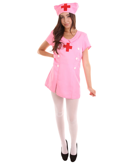 女性 JCO-421 のナースコスチューム ピンクコスプレコスチューム