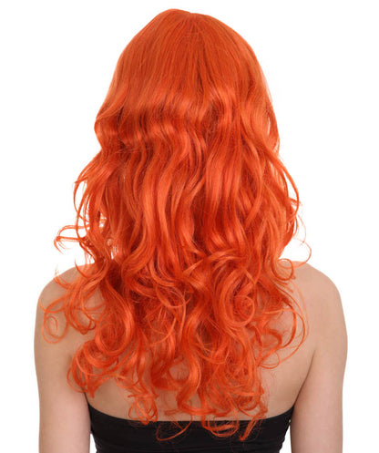Wigs2you ハロウィンパーティー プレミアム レディース H-997 着用しやすい ベラウィッグ オレンジ色