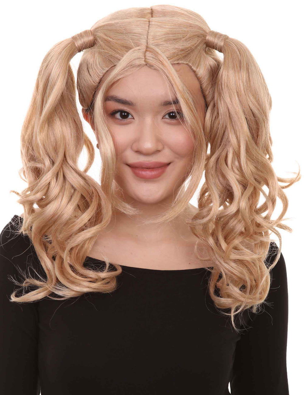 Wigs2you ハロウィン パーティー プレミアム レディース H-763 ドリー ピグテール ウィッグ ゴールデン ブロンド カラー