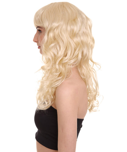 Wigs2you ハロウィンパーティー プレミアム レディース H-1017 着用しやすい ベラウィッグ Lt ブロンドカラー