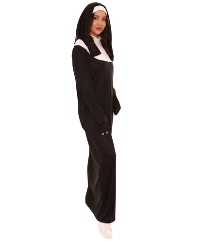 修道 服コスチューム ブラック ハロウィンコスチューム JCO-395