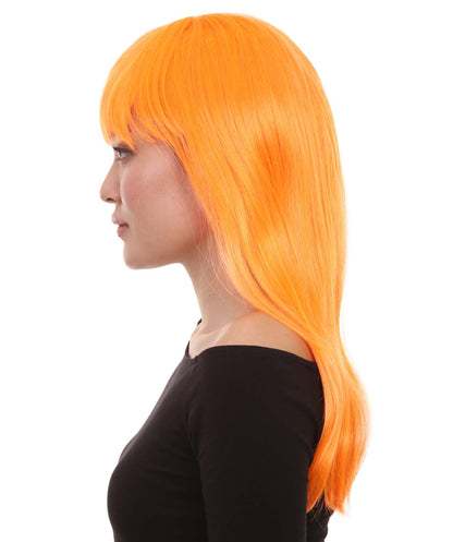 Wigs2you ハロウィン パーティー プレミアム レディース H-1040 とても快適なグラマー グリーン ウィッグ パンプキン オレンジ色