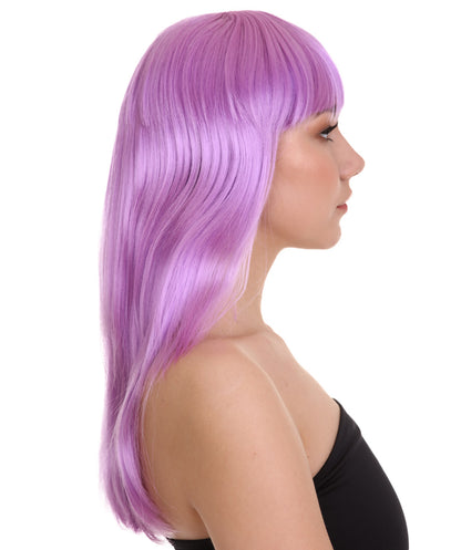 Wigs2you ハロウィン パーティー プレミアム レディース H-1049 とても快適なグラマー グリーン ウィッグ Lt パープル カラー