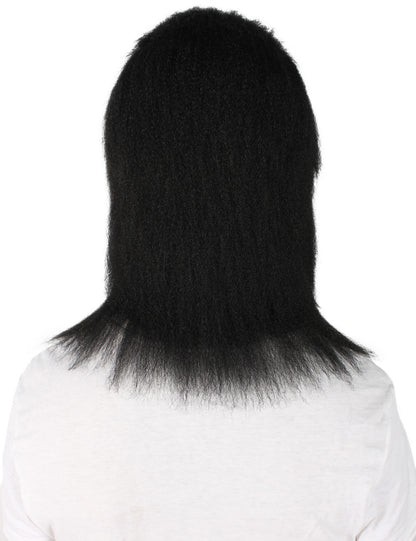 ハロウィンパーティープレミアムメンズ H-5646-BLK ヘアリーユニセックスエイプマスクのみ 黒 軟らかい合成繊維