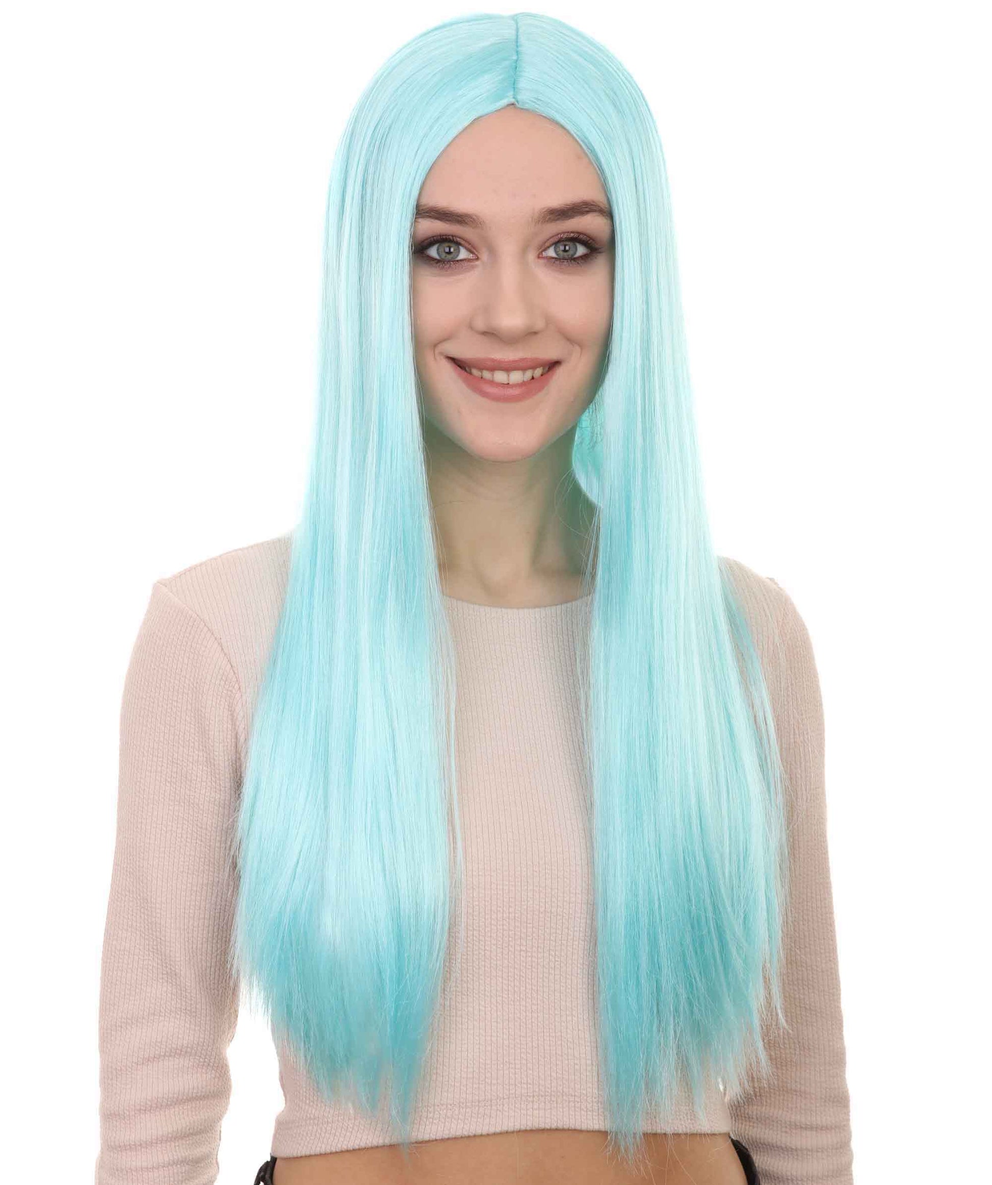Wigs2you ハロウィンパーティープレミアム H-858 悪の花嫁 II 女性ウィッグ ブルーレイク色