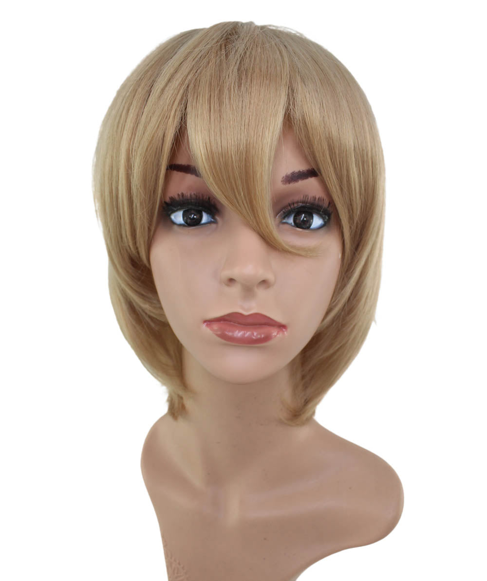 レディースファッション C-058 ミディアム C-ダークネイビー コスプレヒートスタイラブルウィッグ