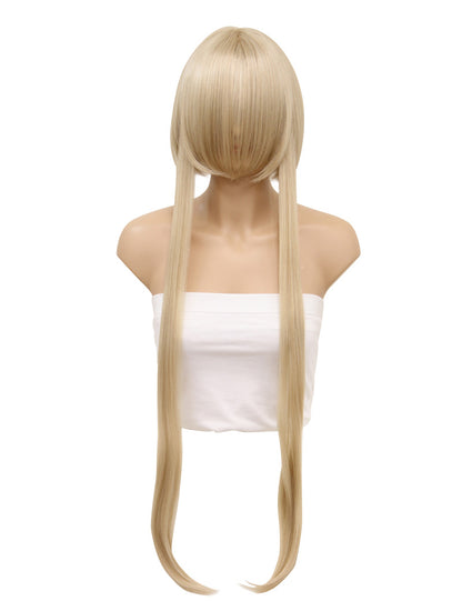レディースファッション C-013 ロングストレート C-パープル コスプレ ヒートスタイルウィッグ