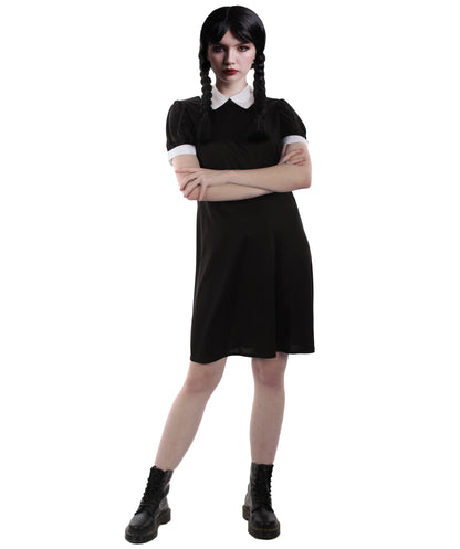 女性用 JCO-319 ブラック ムービーキャラクター コスチューム ハロウィンに最適 難燃性合成ファブリック