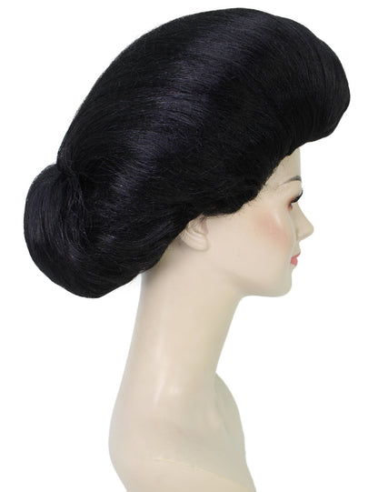 Wigs2you ハロウィンパーティ プレミアムレディース RuPaul Drag Race 黒いサイドパートマダムアップドウィッグ H-5721