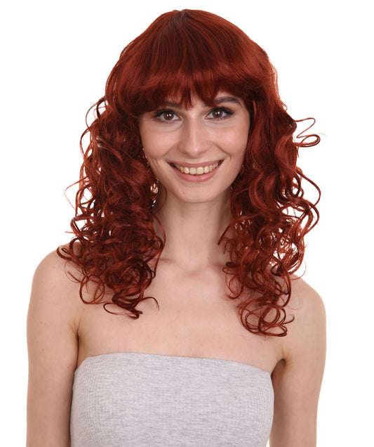 Wigs2you ハロウィンパーティー プレミアム レディース H-996 着用しやすい ベラウィッグ ダークオーバーンカラー