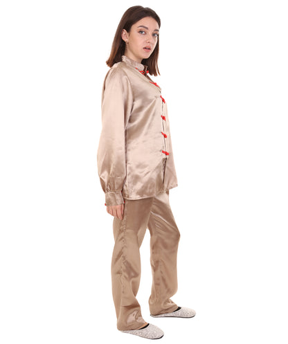 大人用ウィメンズ JCO-270_6 中国の伝統的なカンフー コッパーサテン 制服 コスプレ衣装