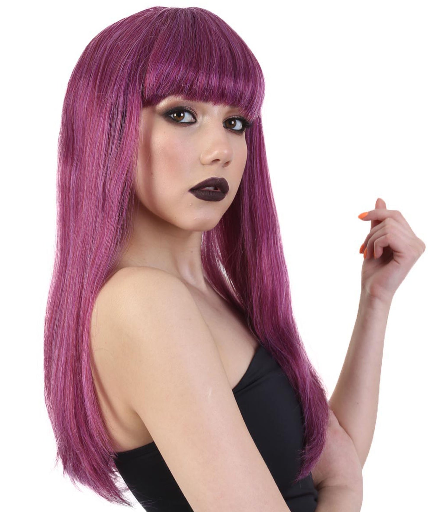 Wigs2you ハロウィンパーティープレミアム H-1857 着け心地が良い とても快適 大人用 女性 コスプレウィッグ ディセンダンツ2 マル