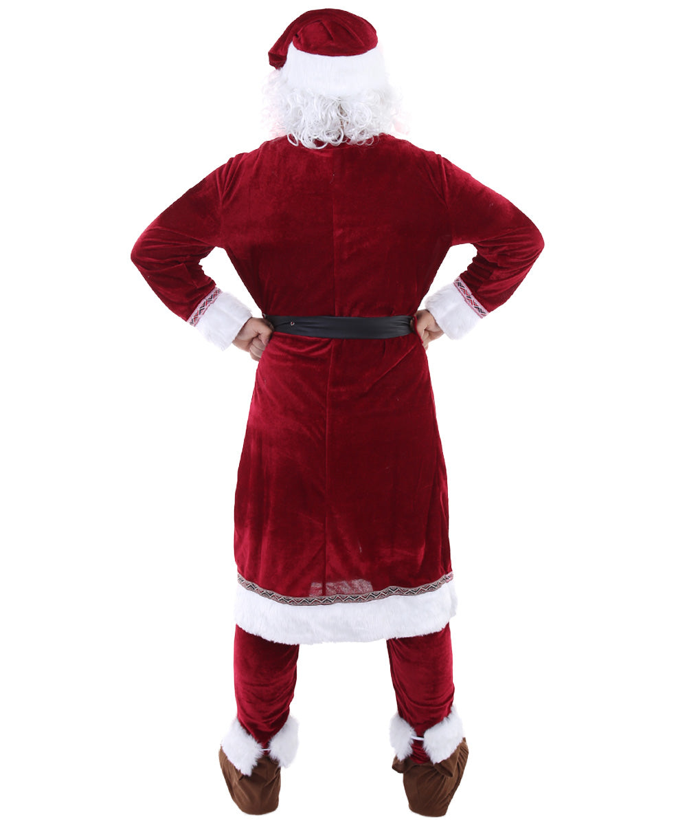 Wigs2you.com JCX-008男性のクリスマスサンタクロースコスチュームとひげ,コスプレ衣装 。