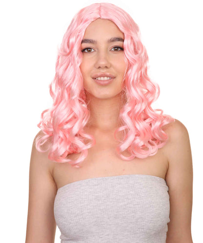 Wigs2you ハロウィン パーティー プレミアム レディース H-1095 とても快適なアリス ウィッグ 鏡の国のアリス Lt ピンク色