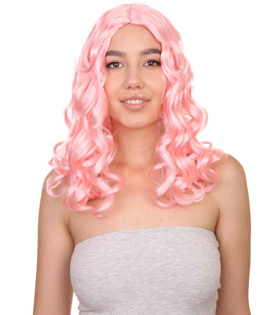 Wigs2you ハロウィン パーティー プレミアム レディース H-1095 とても快適なアリス ウィッグ 鏡の国のアリス Lt ピンク色
