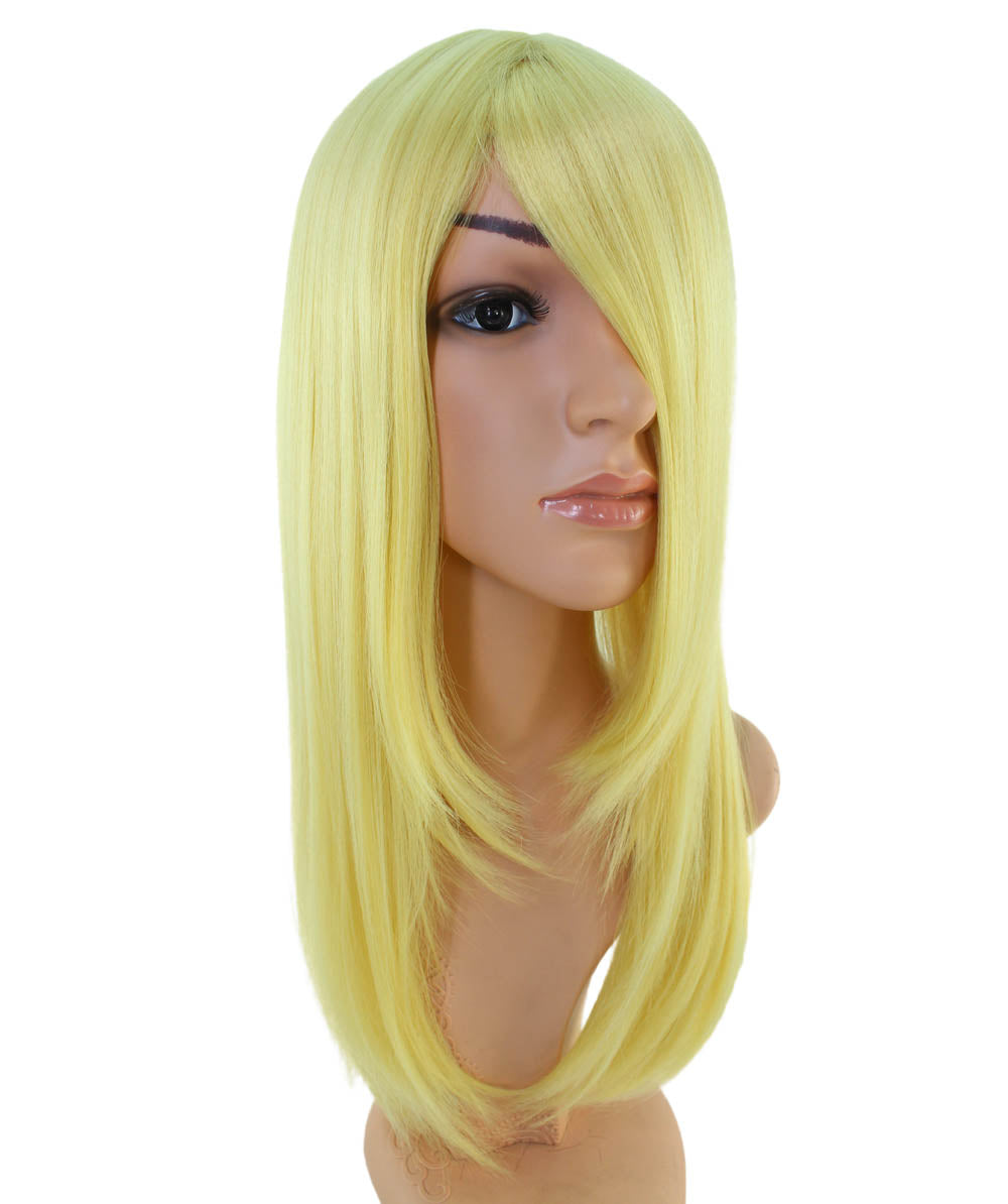 レディースファッション C-054 ロングストレート C-プラチナブロンド コスプレヒートスタイラブルウィッグ
