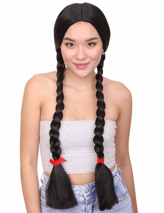 Wigs2you ハロウィンパーティープレミアムレディース H-1474 美しいルックを手に入れよう！ゴシックスクールガールのピグテールスタイルのウィッグ