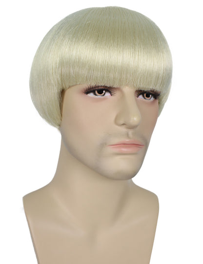 ハロウィンパーティ プレミアムメンズ H-5539 ショートボブ アーシェイク オルタナティブラッパーウィッグ 合成繊維の髪