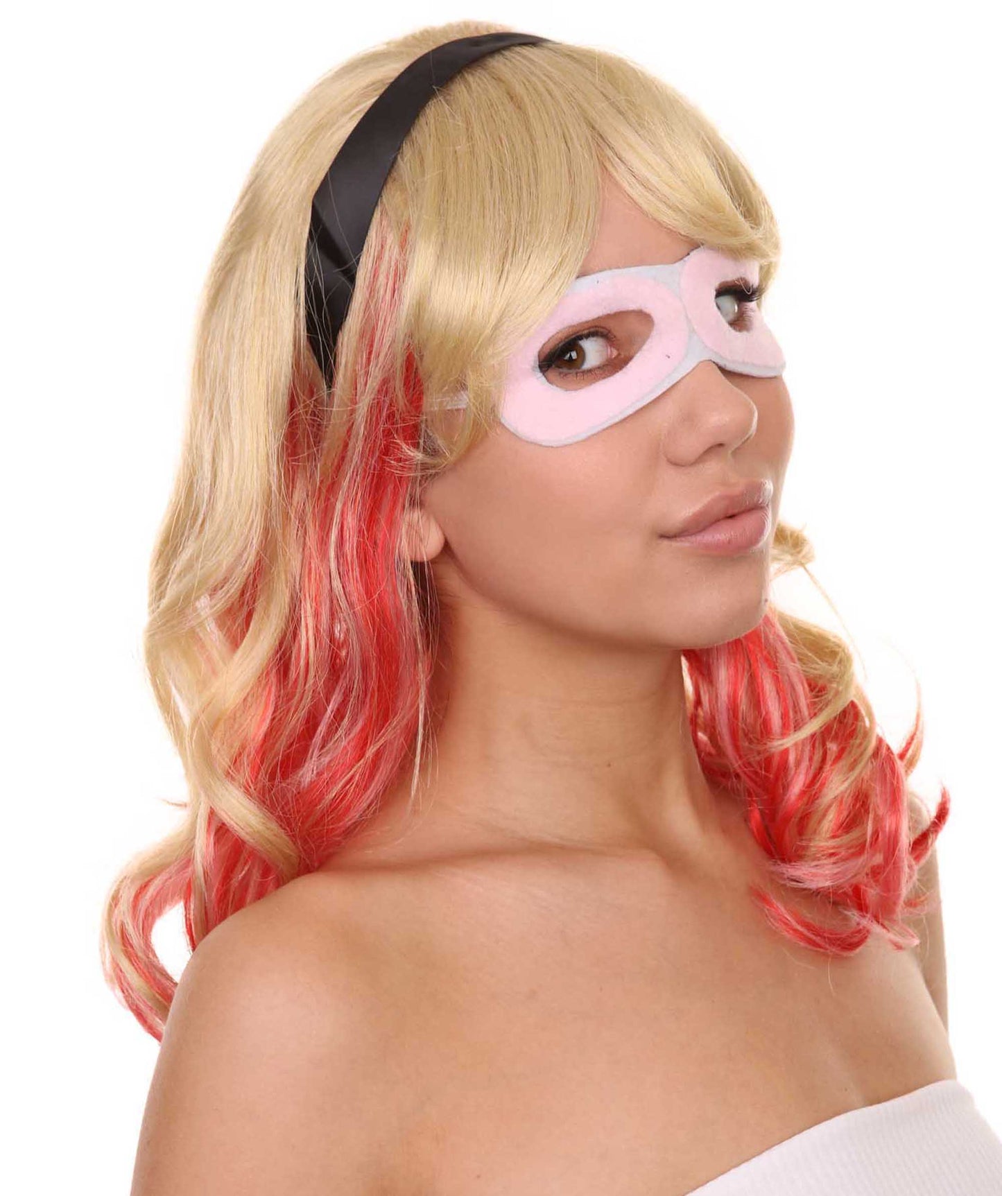 ハロウィンパーティープレミアムレディ H-5431 ミディアムレングス ハロウィンアニメーションスパイダーオブゴーストウィッグ マルチカラー