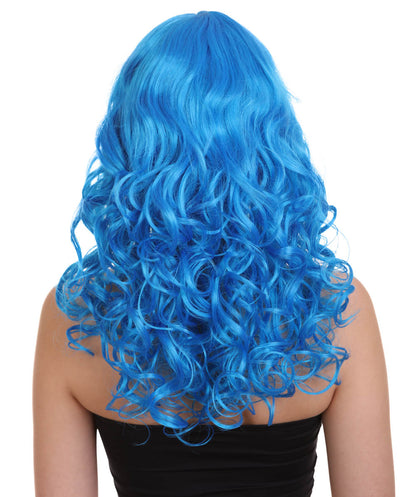 Wigs2you ハロウィンパーティープレミアムレディース H-1003 着用しやすい ベラウィッグ ロイヤルブルー色