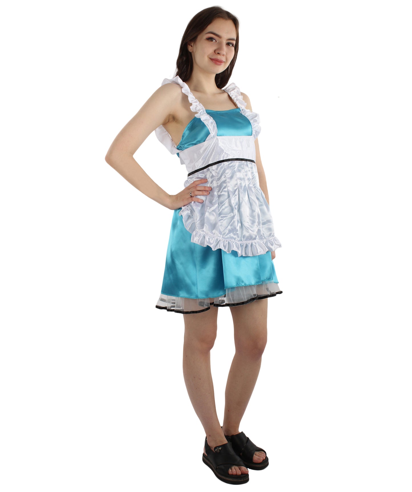 大人用女性 JCO-329_18 セクシーなフレンチメイド制服 レイクブルー コスプレ コスチューム