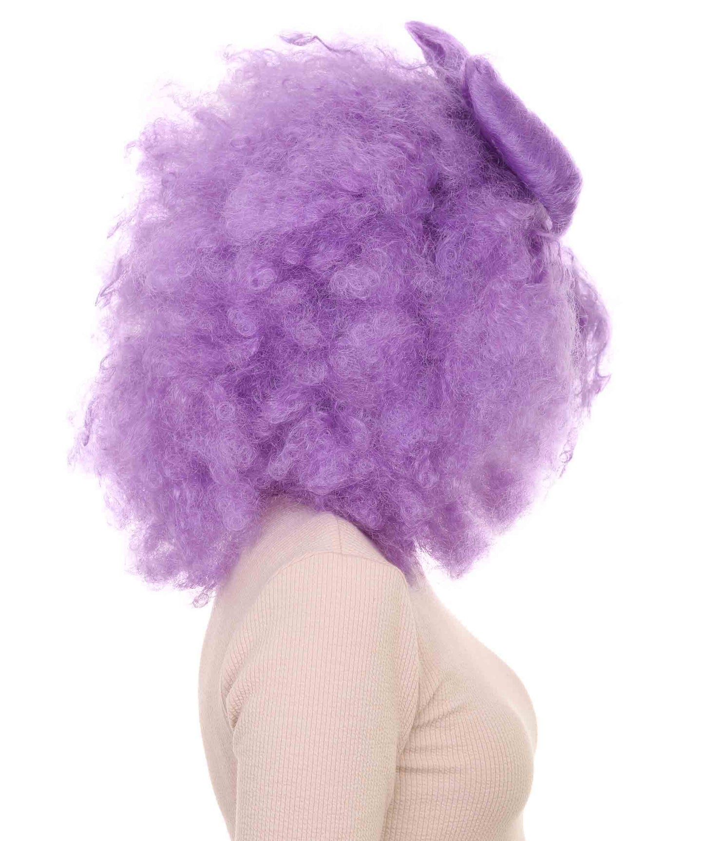 Wigs2you ハロウィン パーティー プレミアム レディース H-1243 着けやすい 快適なフィット感 ライラック アフロ スモール ボウウィッグ