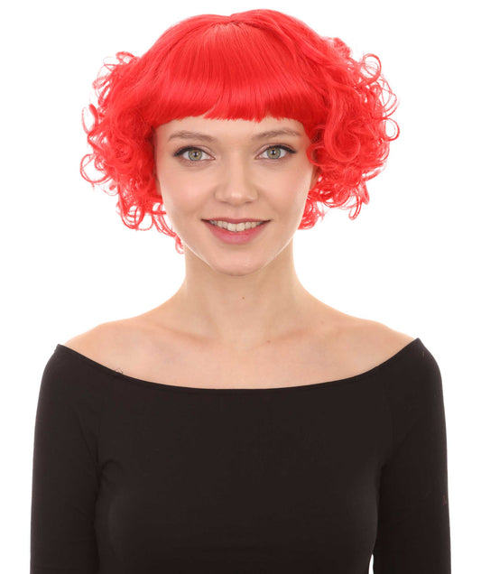 Wigs2you ハロウィンパーティ プレミアムレディース H-976 ショートレッド かわいいカーリーウェーブウィッグ