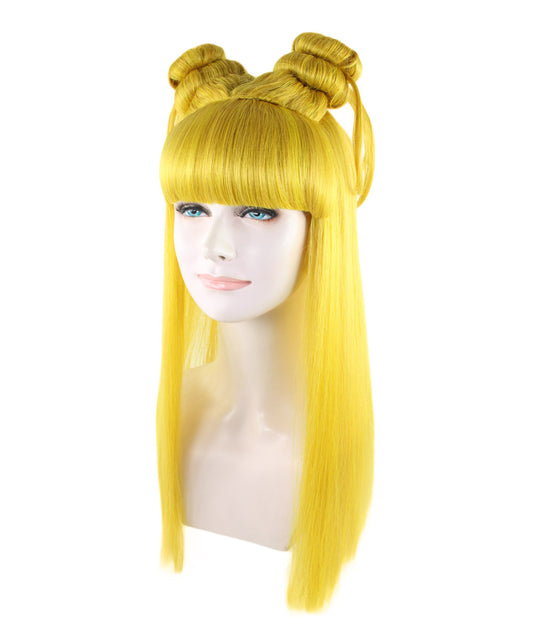 Wigs2you ハロウィン パーティー プレミアム レディース H-1218 快適なフィット感のゴールド アジアン プリンセス ウィッグ