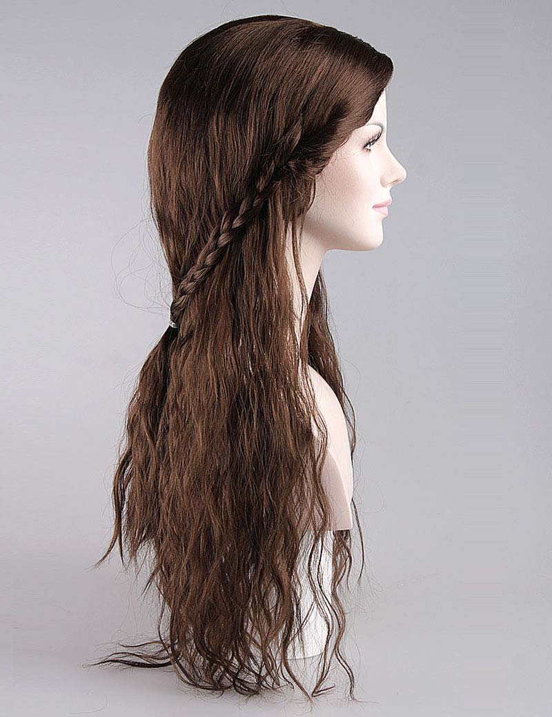 Gilded Goddess Wigs Collectionウィッグ コレクション | ロングレディースキャラクターコスプレハロウィンウィッグ | プレミアム通気性キャップレスキャップ H-369