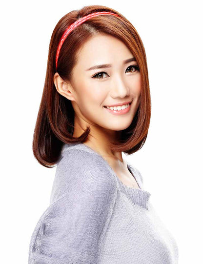 レディースファッション W-8206 ネオンホットピンク ヘアアクセサリー 合成繊維