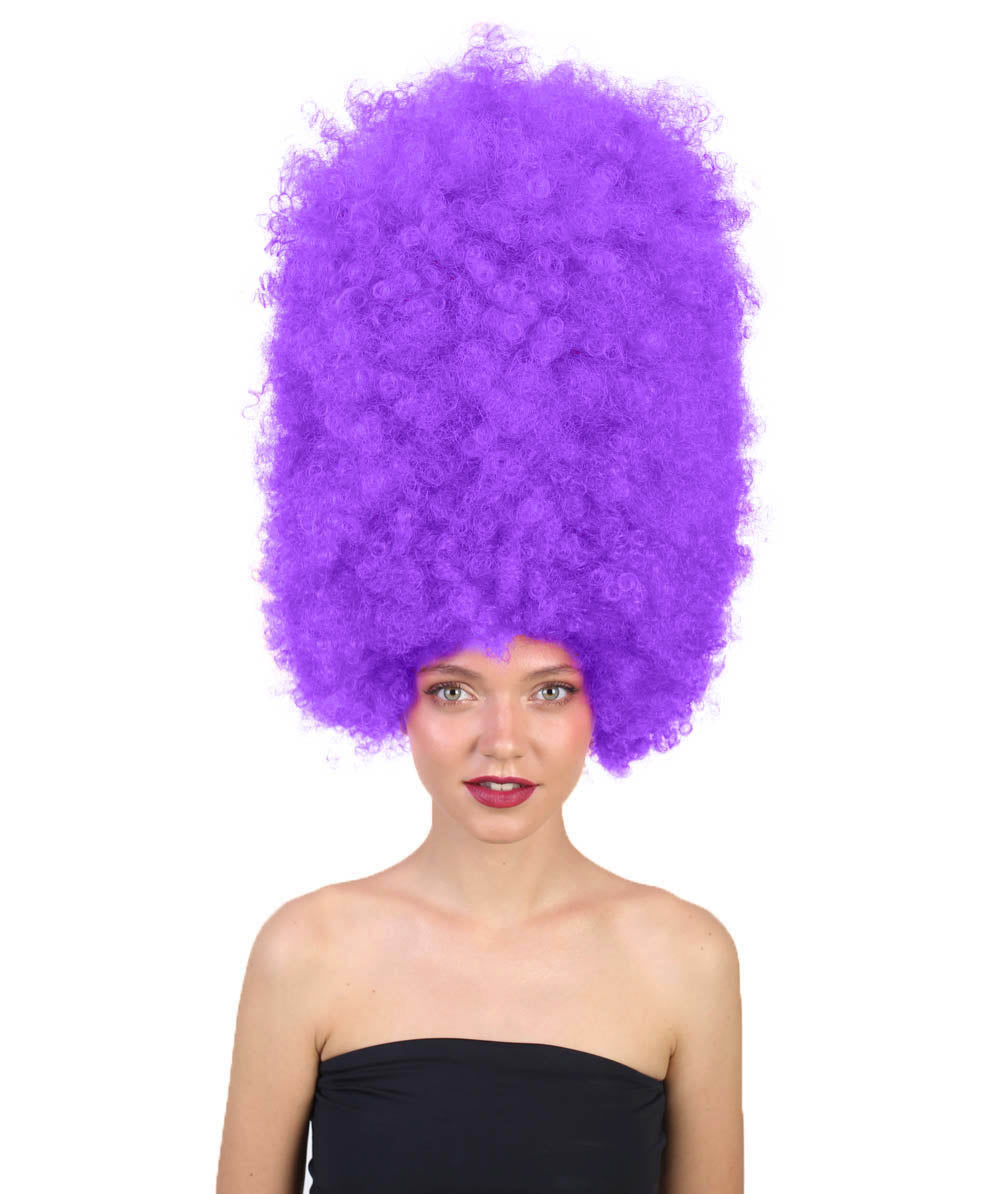 Wigs2you ハロウィンパーティ プレミアムレディース H-2010 着用しやすい 超巨大 ネオンパープル アフロウィッグ スタイルを大きくする