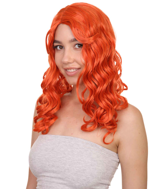 Wigs2you ハロウィンパーティープレミアム レディース H-1081 アリスウィッグ 鏡の国のアリス オレンジ色