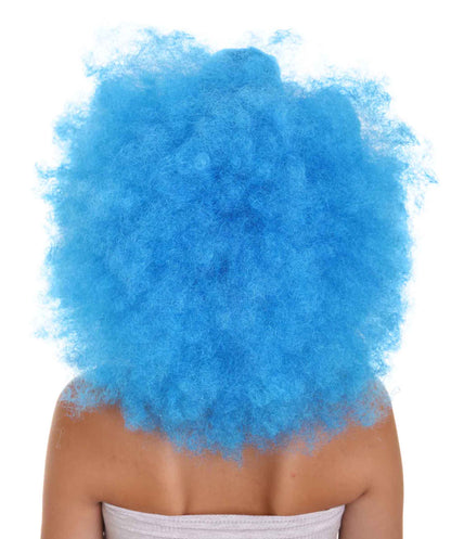 Wigs2you ハロウィン パーティー プレミアム レディース H-1240 着けやすい 快適なフィット感 ブルー アフロ スモール ボウウィッグ