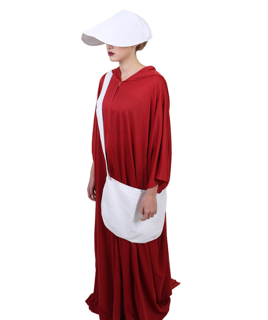女性用 JCP-068 レッド ローブ ハンドメイド コスプレ衣装とバッグ ボンネット付き