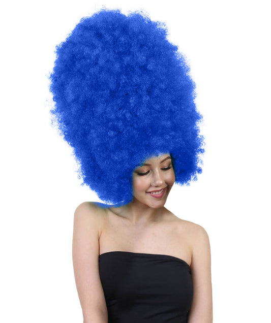 Wigs2youハロウィンパーティープレミアムレディースH-2005 着けやすい 非常に快適 スーパーサイズジャンボダークブルーアフロウィッグ