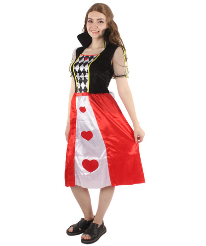 女性 JCP-123 のハートの女王コスチューム マルチカラーコスプレコスチューム