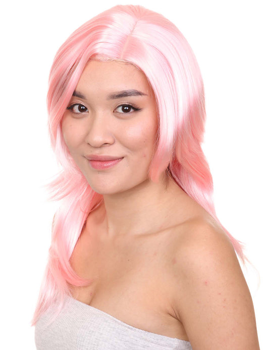 Wigs2you ハロウィンパーティープレミアム H-944 3レイヤーのパーティーガールウィッグ ソフトピンク色