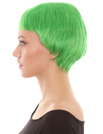Wigs2you ハロウィンパーティープレミアム レディース H-591 コウノトリウィッグ ネオングリーン