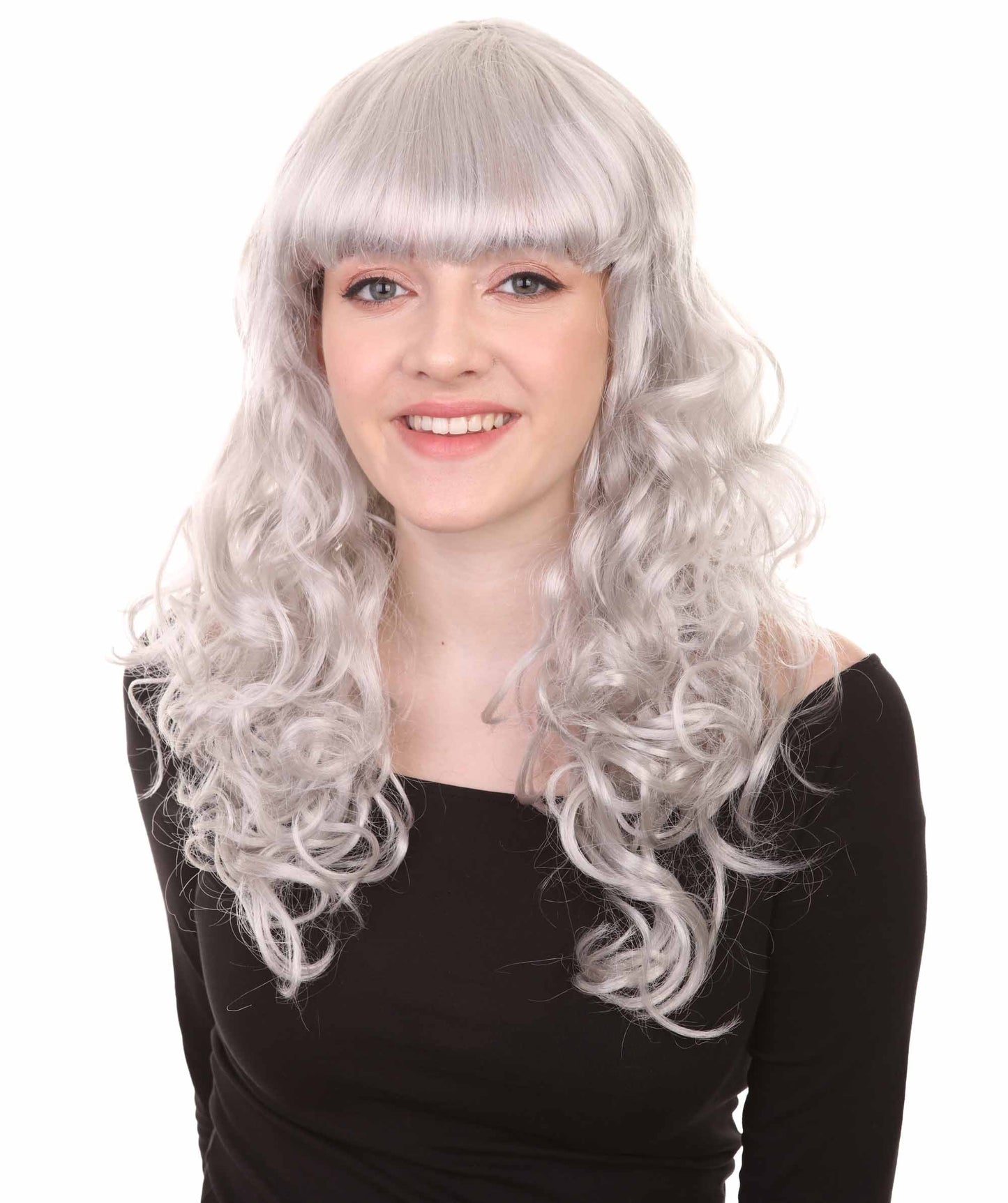 Wigs2you ハロウィンパーティープレミアム H-830 バットマン 女性ジョーカーウィッグ グレー色