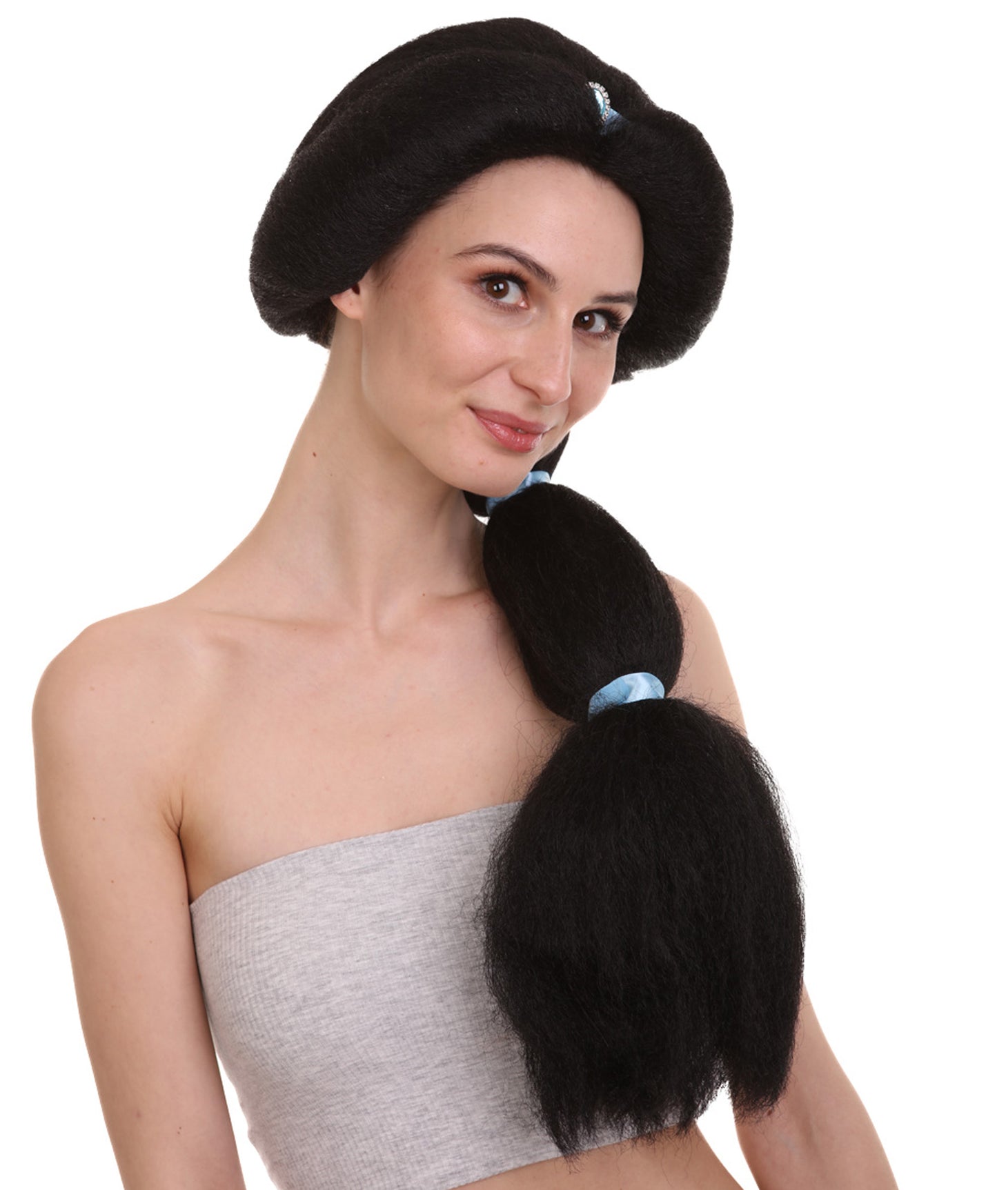 Halloween Party Premium Ladies H-4701 Wreck It Ralph 2 Princess Jasmine Braided Wig